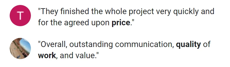 google reviews banner